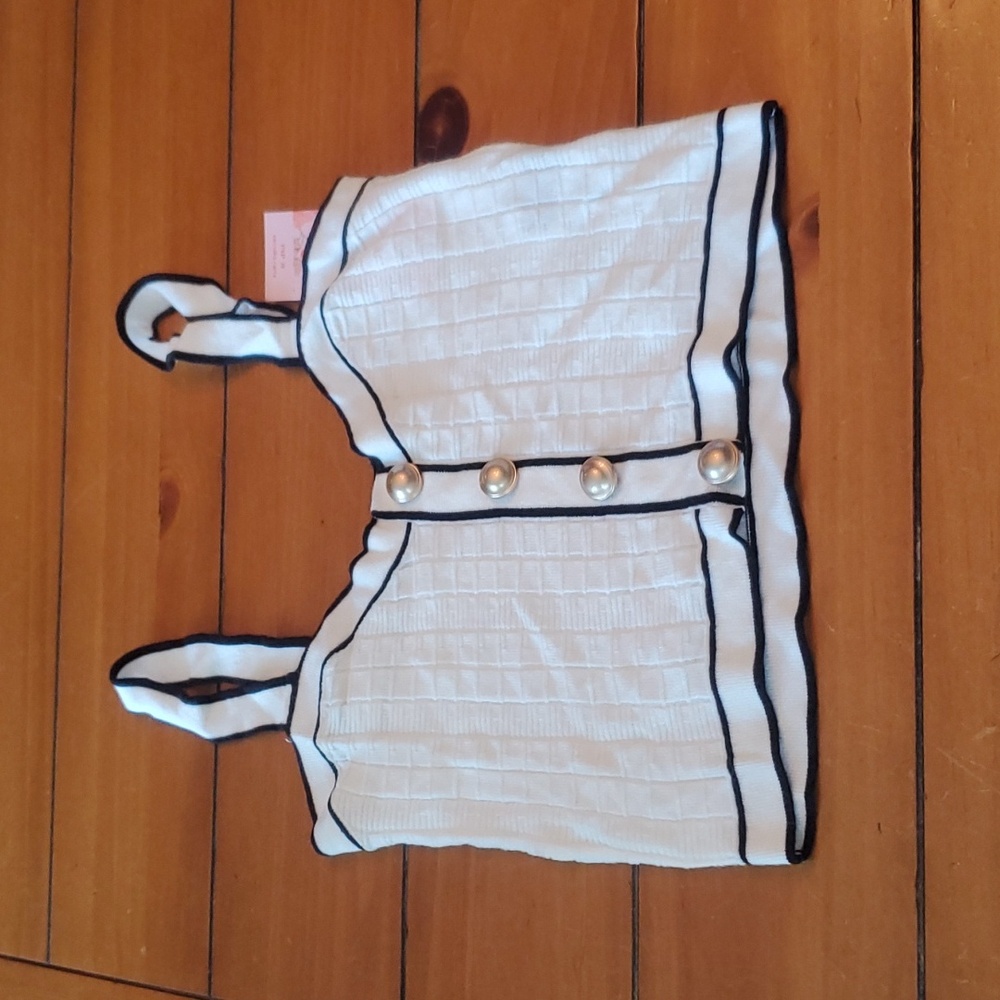 NWT shein MOD crop top sweater